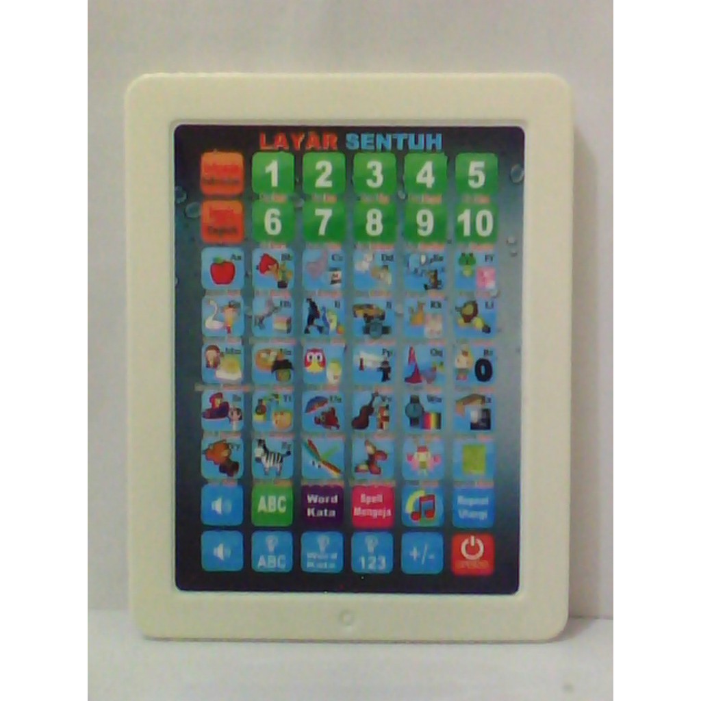  mainan  anak  edukasi layar  sentuh ipad tab tablet pad 