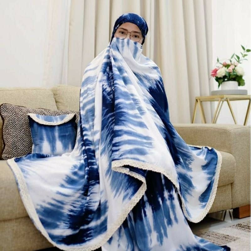 mukena bali tiedye renda jumbo