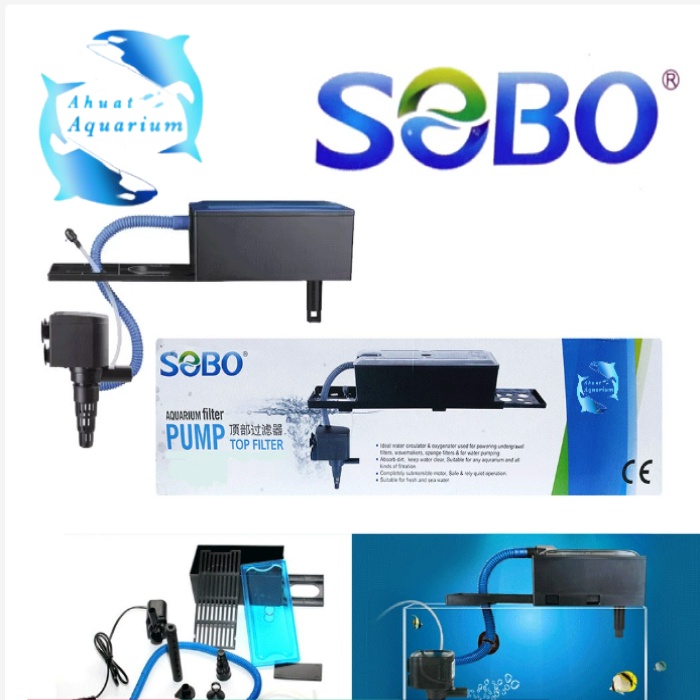 MESIN POMPA AIR SET SOBO WP-3880F (FILTER AQUARIUM SET PUMP)