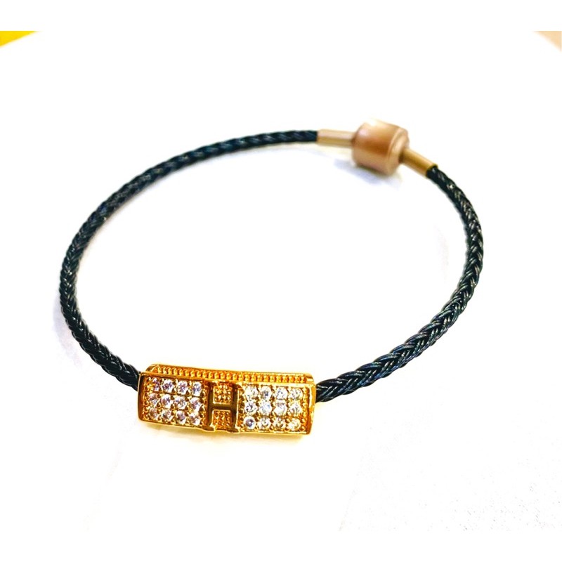 Gelang wanita lapis emas leontin gelang emas hongkong