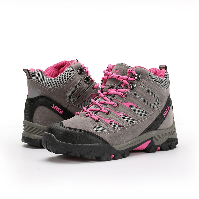 Sepatu Wanita Hiking/Gunung Outdoor Snta 605 Grey Fuschia