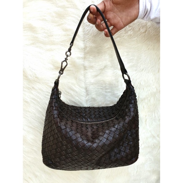 Bottega Veneta Tas Handbag Hobo kecil Pesta Kondangan Kulit Asli Wanita Second Preloved Branded Thri