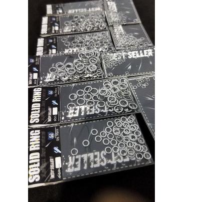 Paling Sesuai.. "GROSIR" 50PCS SOLID RING STAINLESS STEEL 302 OVAL & BULAT MURAH