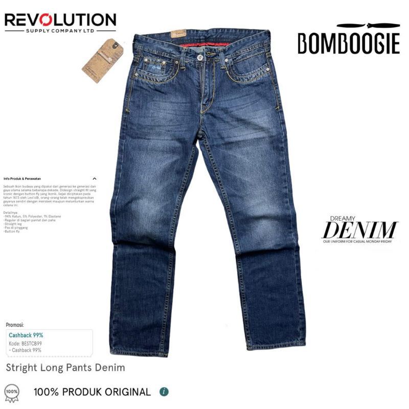 celana jeans Bombogie pria / celana panjang Bombogie cod