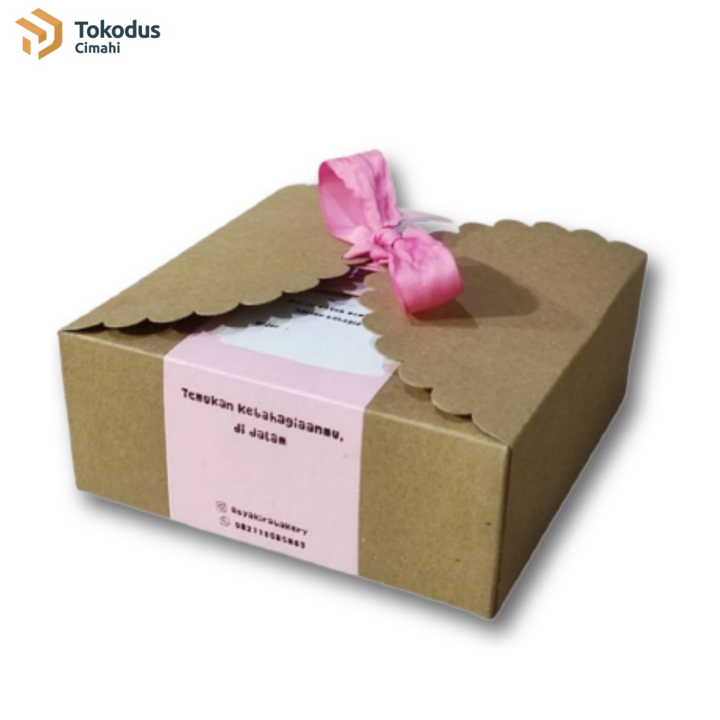 

Kotak Paperkraft Makanan Souvenir 20 x 20 x 8cm Belum termasuk Pita - Tokodus Cimahi