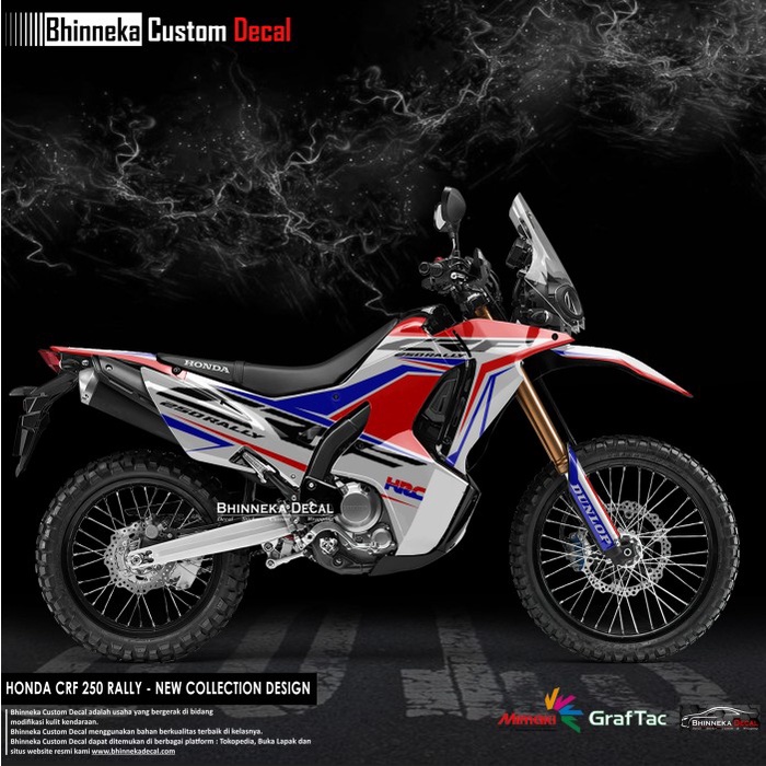 DECAL STICKER CRF RALLY LIVERY HRC CONCEPT