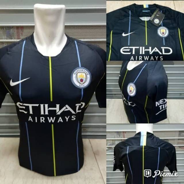 JERSEY BOLA MANCHESTER CITY AWAY 2018/2019 GRADE ORI