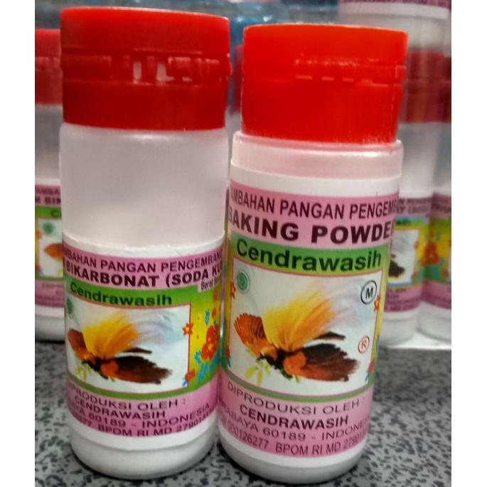 

baking powder soda kue 15 gram botol kecil cap cendrawasih