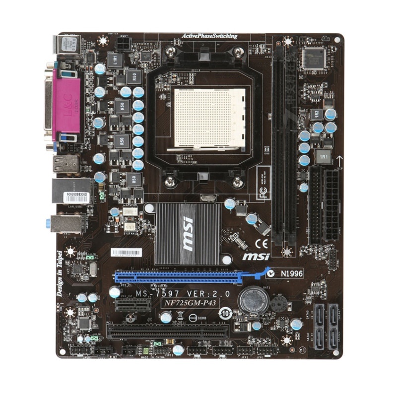 PREORDER MSI NF725GM-P43 Motherboard DDR3 AM3 Motherboard nVIDIA nForce 7025-630a VGA 8×USB2.0 inter