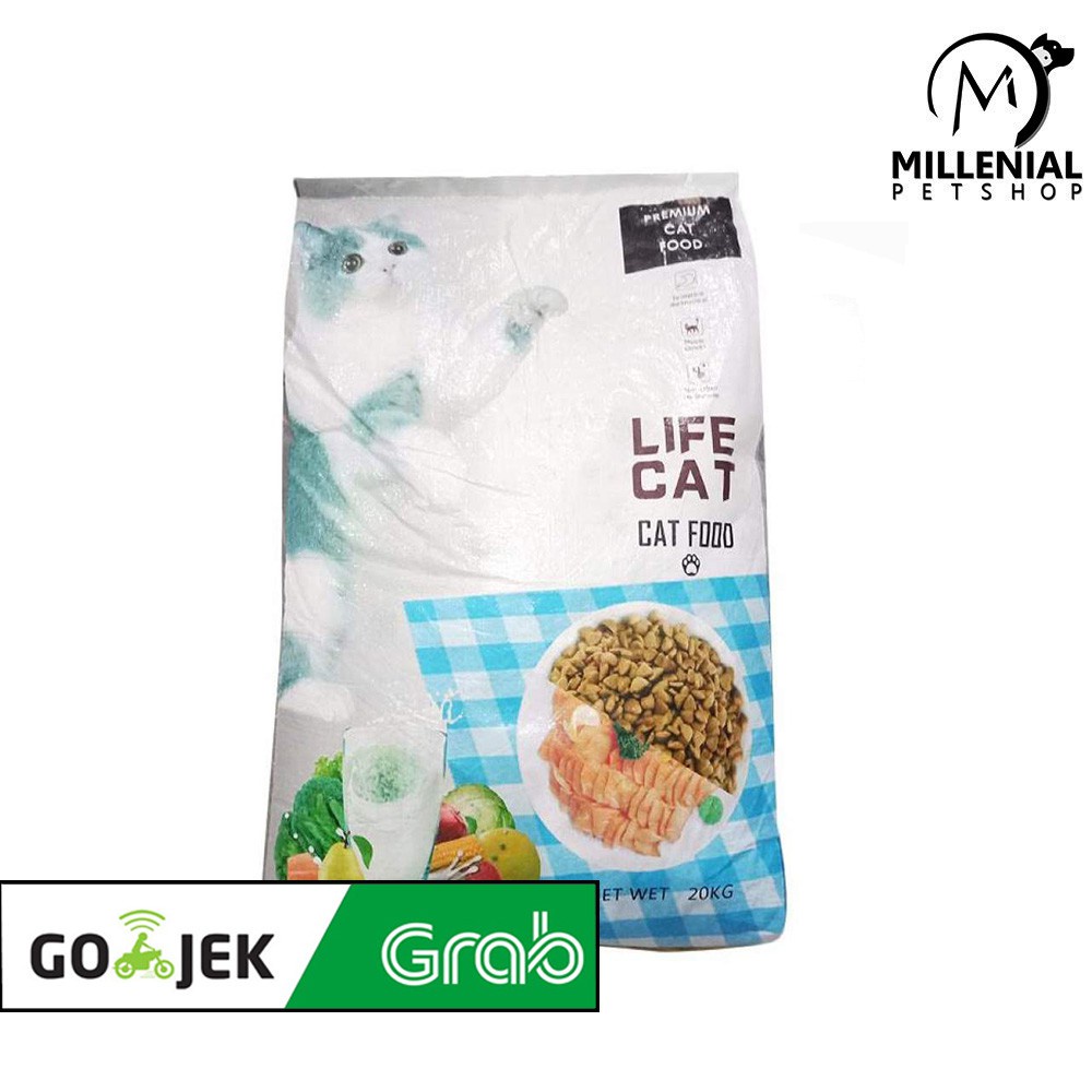 [GOSEND] Makanan Kucing Life Cat 20 kg Cat food Life Cat  20kg