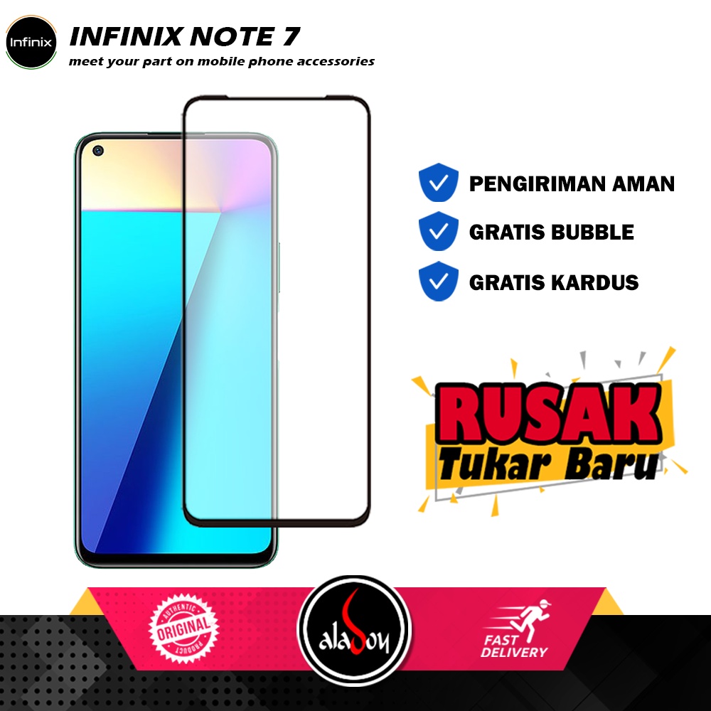 Tempered Glass Infinix Note 7 Anti Gores Layar Screen Protector