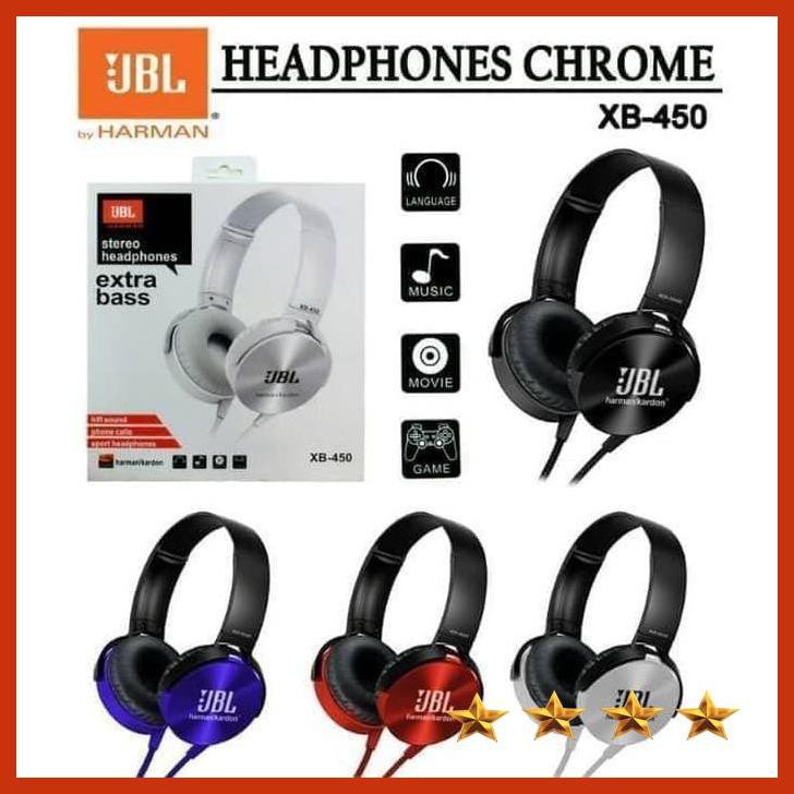 HANDSFREE JBL MDR XB450 XB450 XB 450 EXTRA BASS HEADPHONE JBL XB450