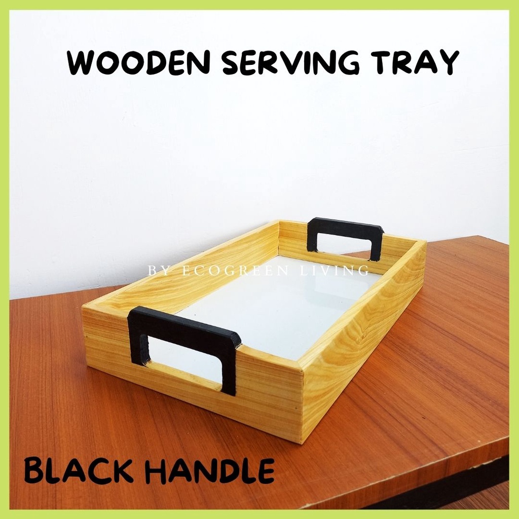 NAMPAN KAYU / BAKI / WOODEN SERVING TRAY 35 X 21 X 6 CM NEW PRODUCT