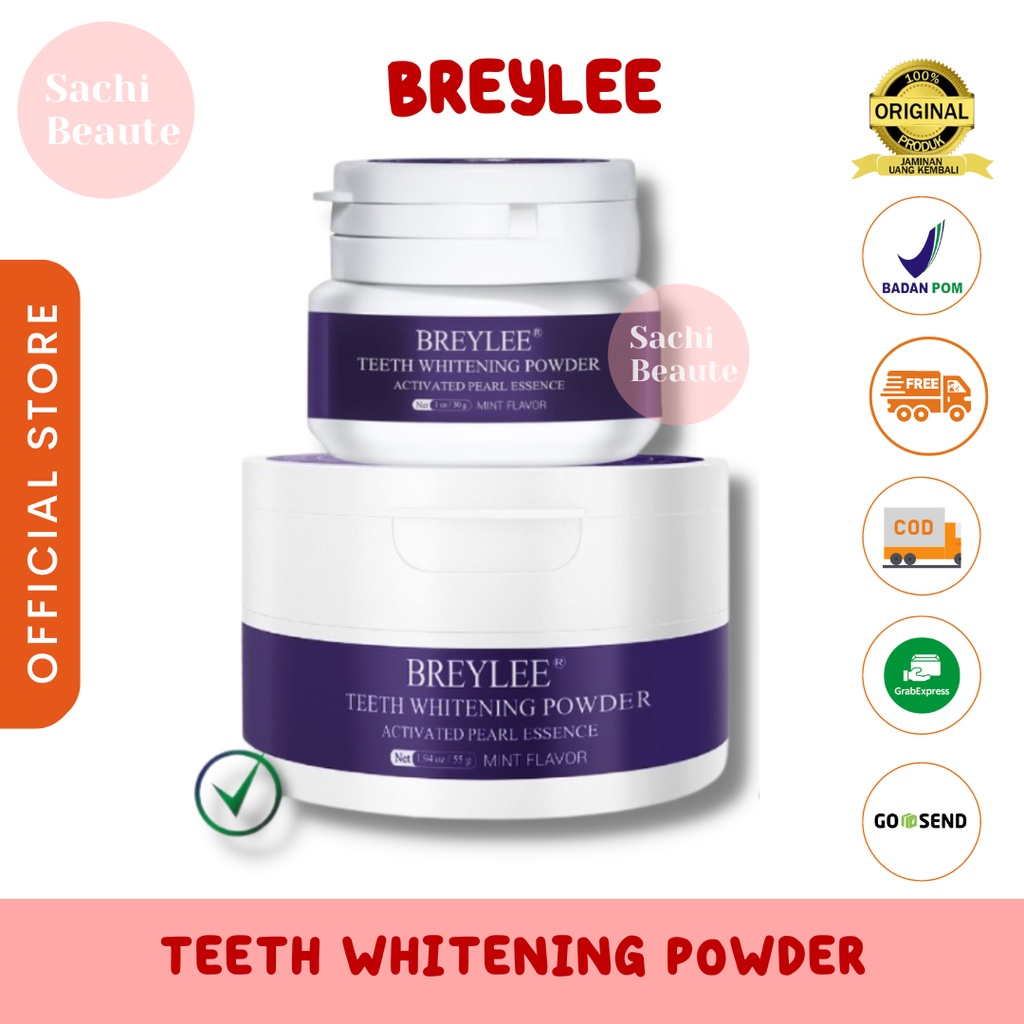 BREYLEE Teeth Whitening Powder Mencerahkan Memutihkan Pemutih Gigi Original BPOM
