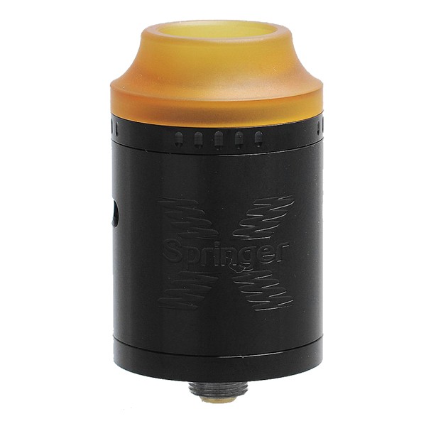 Tigertek Spirnger X 24 RDA Atomizer - BLACK [Authentic] - rokok elektrik / vape