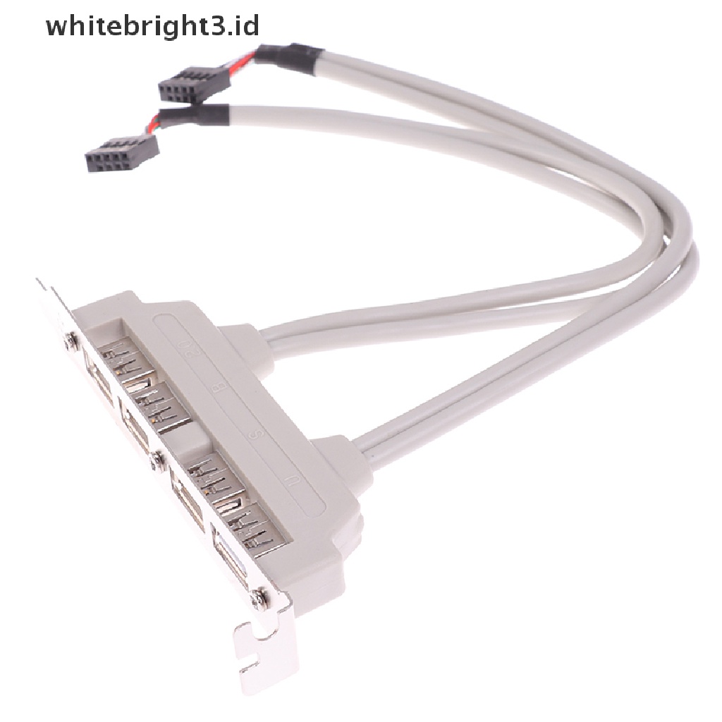 (whitebright3.id) Kabel Extension 4 Port USB 2.0 Ke 9 Pin Untuk Panel PC