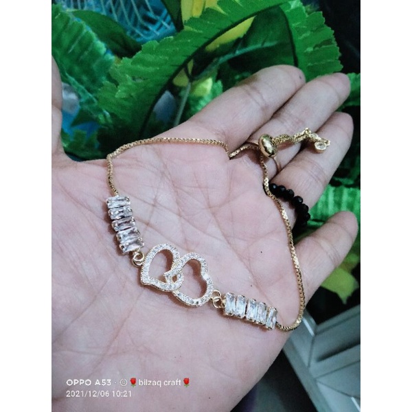 gelang serut itally motif diamon panjang