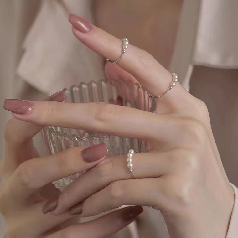 Cincin Mutiara Model Terbuka Gaya Vintage Korea Untuk Wanita