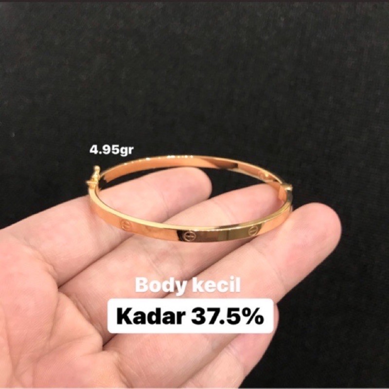 Gelang Emas Asli - Gelang Cartir - Gelang Emas Kadar 375 - Toko Emas - Toko Mas