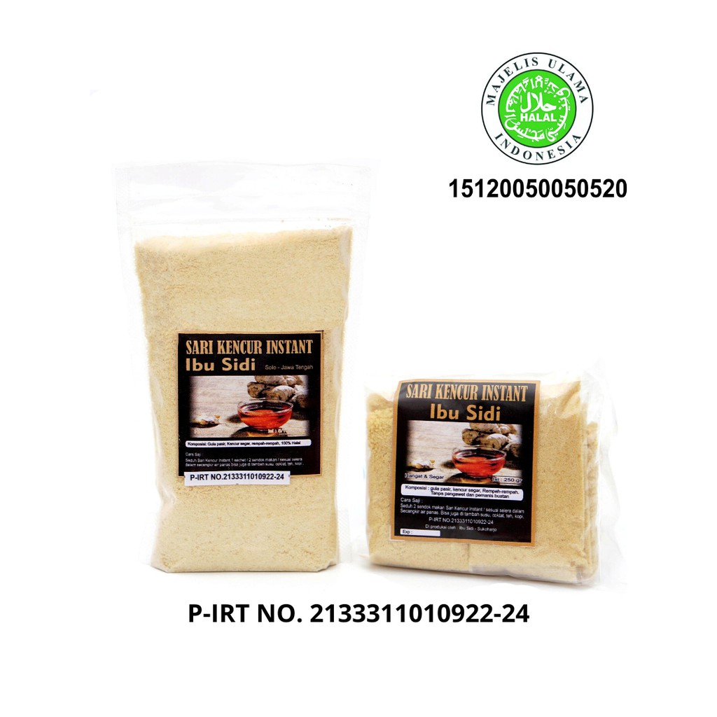 

SARI KENCUR INSTANT IBU SIDI MINUMAN HERBAL KHAS SOLO