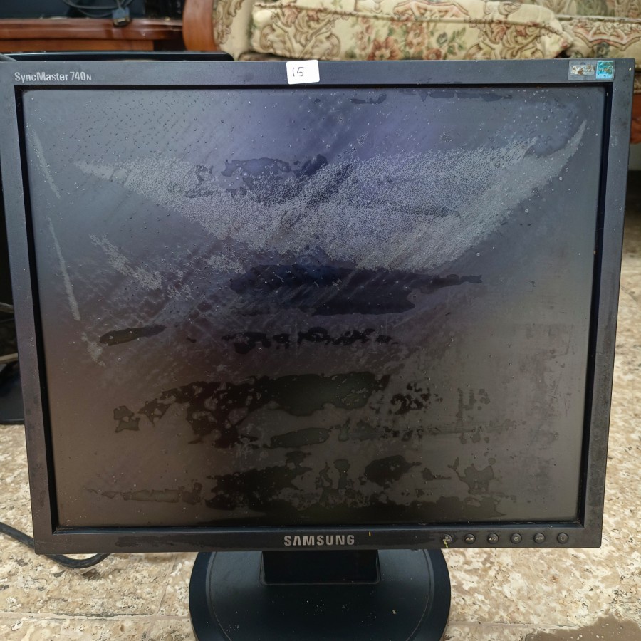 MONITOR LCD SAMSUNG 17 INCH 17" SYNCMASTER 740N GH17LS BEKAS MINUS OFF