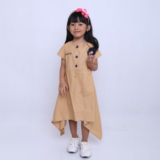  Baju  Dress Anak  Perempuan  Casual  Warna Cream Murah CSH 038 