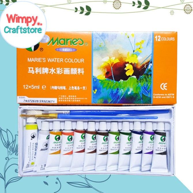 

Cat Air Maries Water Color set 5ml 12 Warna Dengan Kuas E1327 CAT-3 wimp11 dijamin