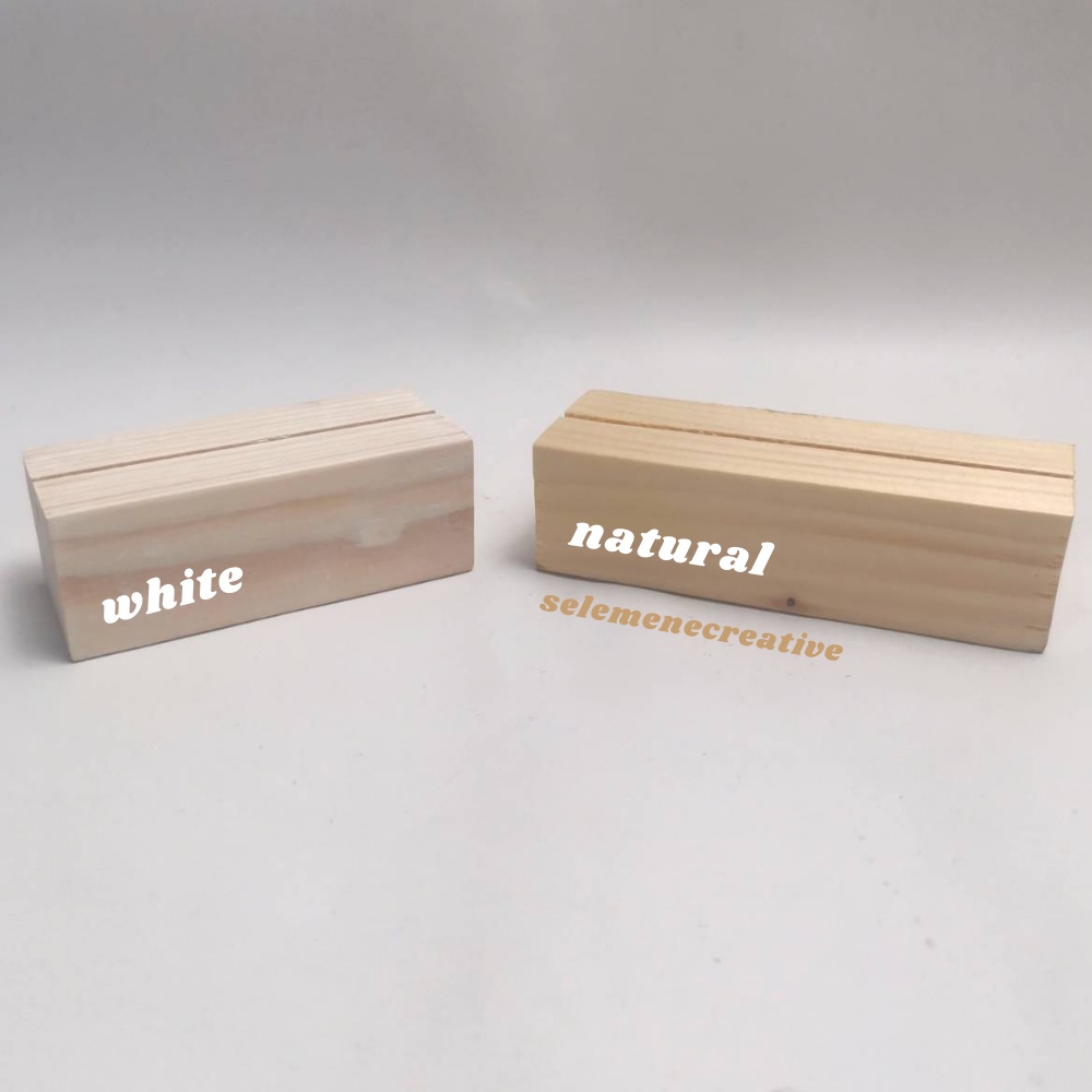 Stand Kayu Akrilik / Wooden Stand Acrylic - LED - Kayu Penyangga Foto