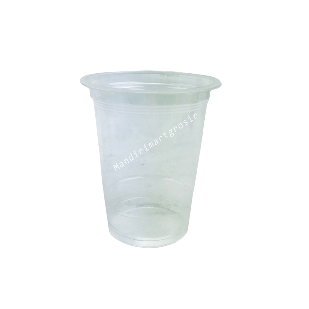 Bsm Special cup 14 / Gelas plastik+tutup / gelas plastik putih polos / Isi 50 pcs / 14 oz