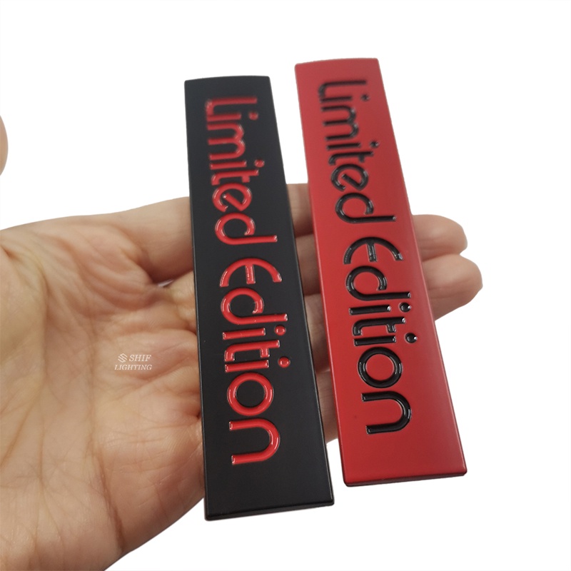 1pc Stiker Emblem Logo Tulisan LIMITED Bahan Metal Untuk Dekorasi Mobil Universal