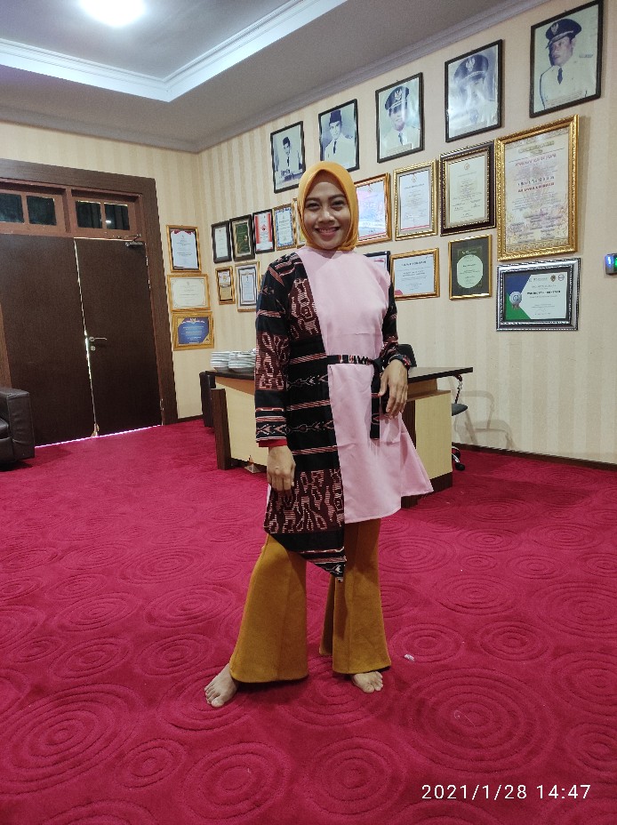 Ori Atasan Blus Batik Wanita Modern Halus Dolby Kombinasi Brokat Polos