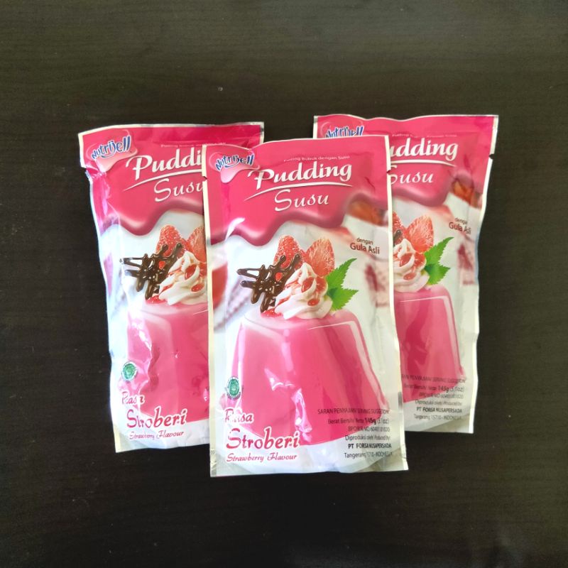 

NUTRIJELL PUDING SUSU RASA STROBERI STRAWBERRY 170 GR - 1 PC