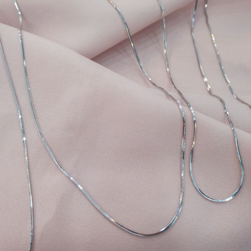 [NEW] Kalung model flexi emas putih asli kadar 420 9K