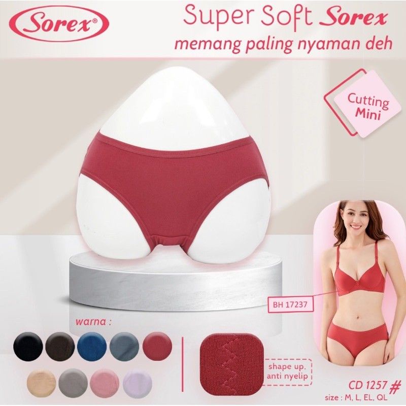 Celana Dalam Katun Mini Super Soft Sorex 1257