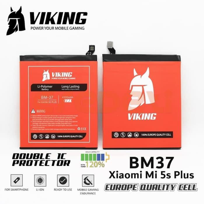 BATTERY BATRE VIKING DOUBLE POWER XIAOMI MI 5S PLUS BM37 BM-37 Terjangkau