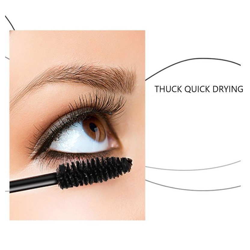 Lameila  1006 Maskara Curling &amp; Long Lash Non Bloming Maskara Eyelash 4D Fiber Mascara