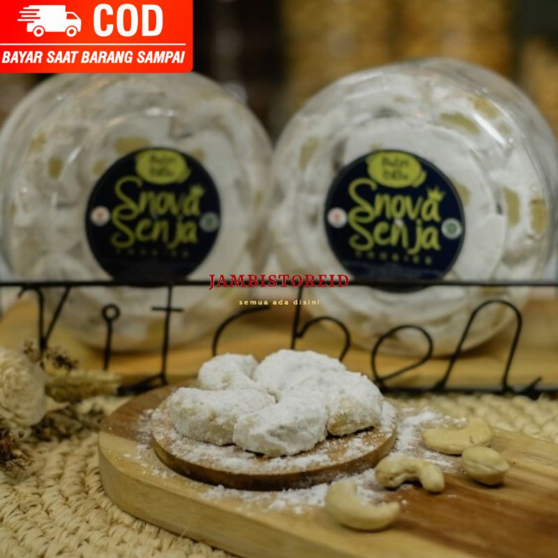 

(JAMBISTOREID) Kue Kering Premium Putri Salju Mete 500gram Fresh From the Oven Terbuat dari Bahan Pilihan Paket Seserahan Hantaran Lamaran Butter Cookies Jambi