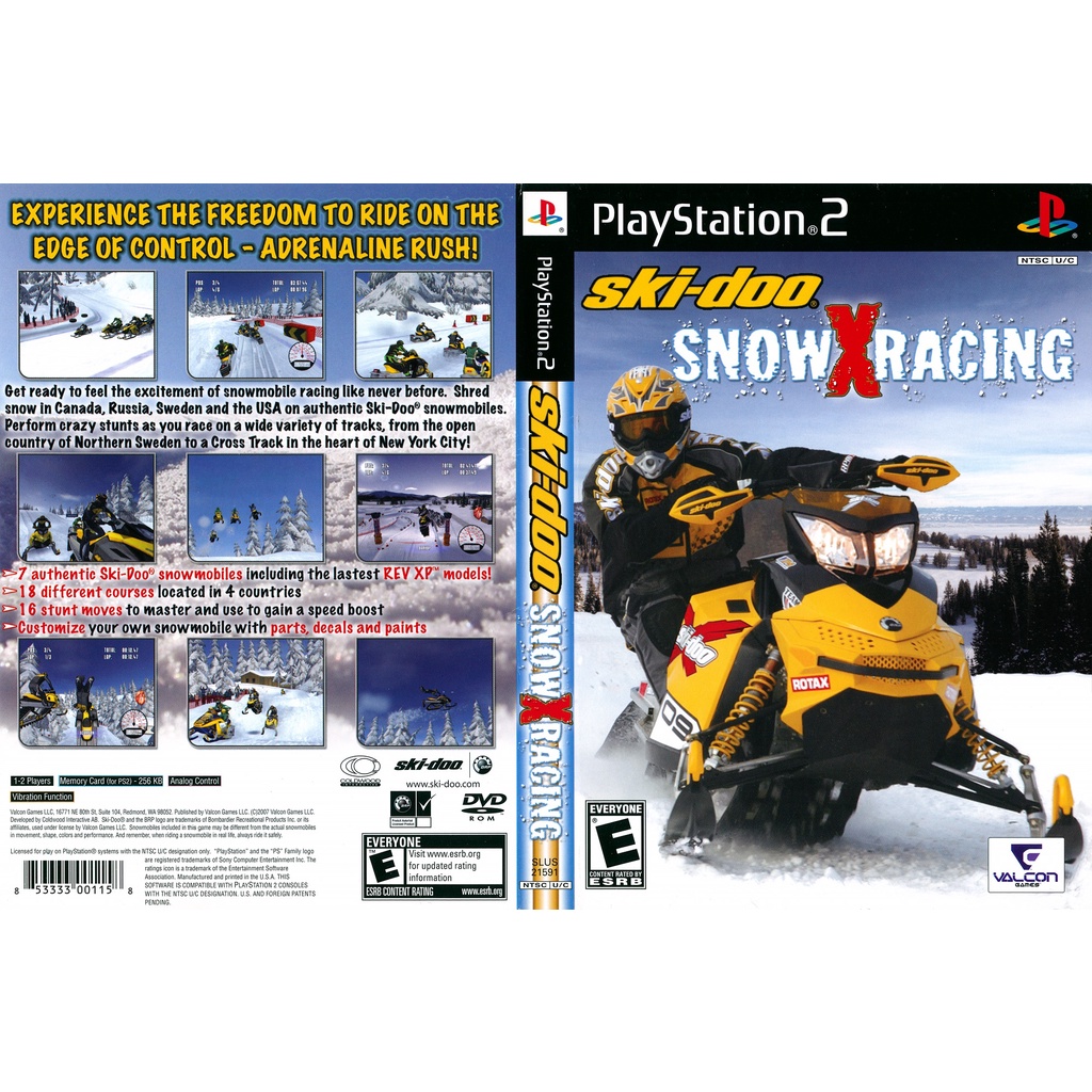 Kaset Ps2 Game Ski doo snow x racing