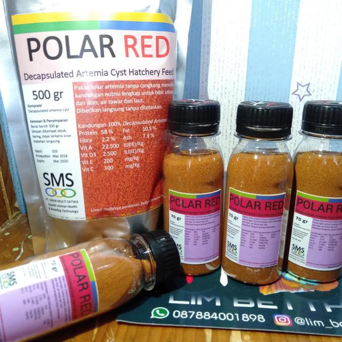 Artemia Polar Red 70gr / Artemia Shell Free Polar Red