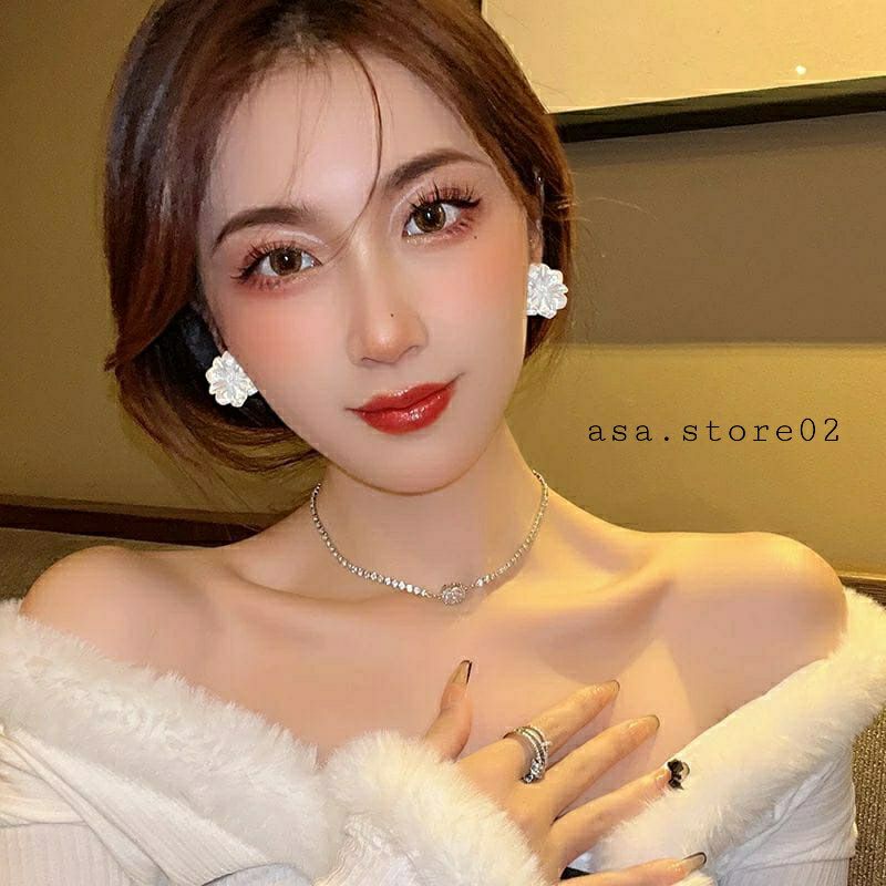 Anting Wanita Bunga GARDENIA Anting Tusuk//Terbaru