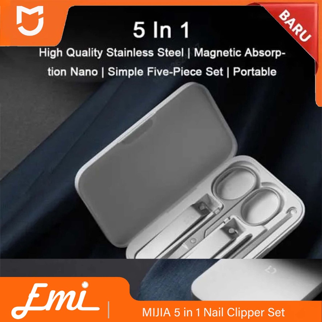 Mijia 5 in 1 Manicure Nail Clippers Gunting Kuku