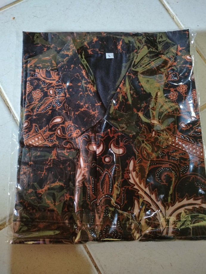 Batik Pria Lengan Panjang Lapis Furing Katun Primisima Batik Solo