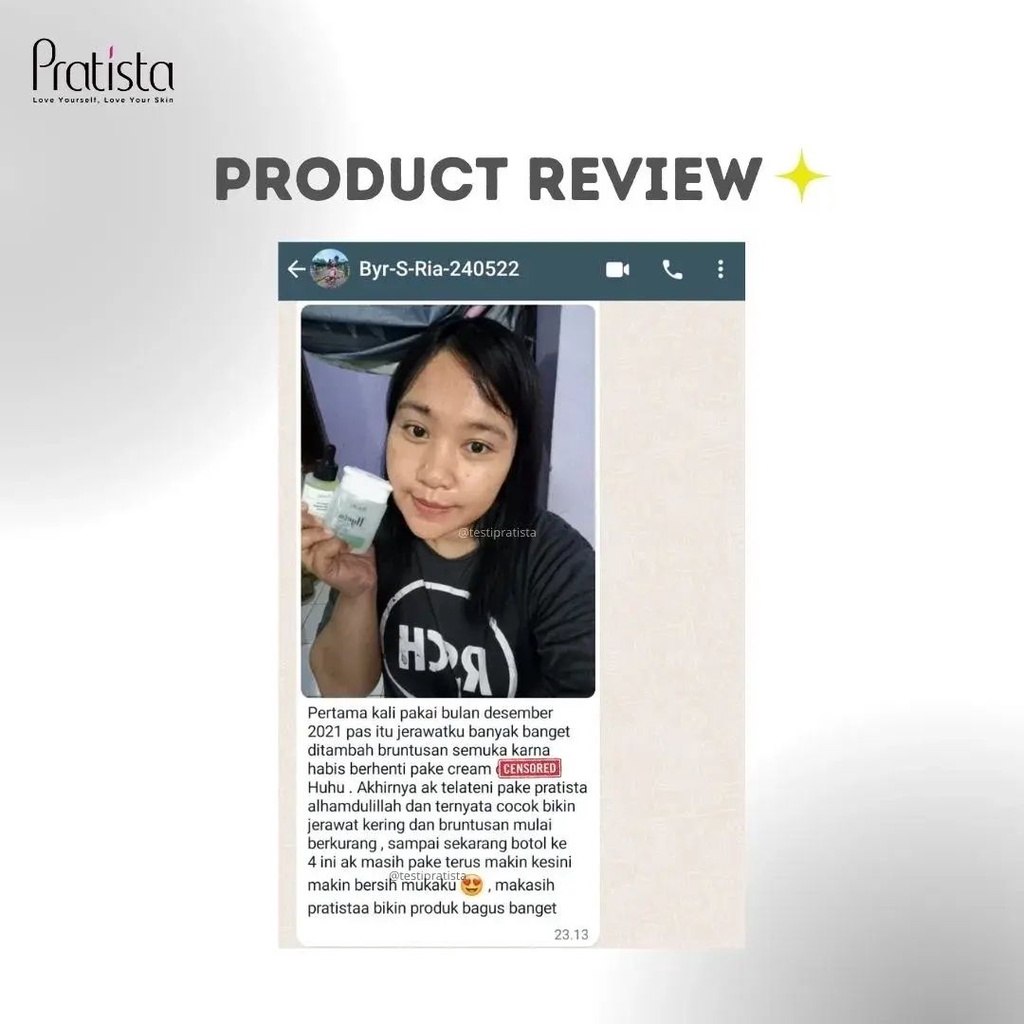 Pratista Paket BEST COMBO Hyalu Hydrating Toner + Retinol Renewal Serum 100% ORI