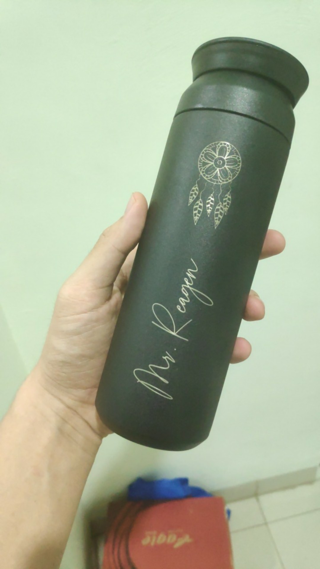 Botol Minum / Kado / Tumbler Custom Travel  500 Ml Grafir