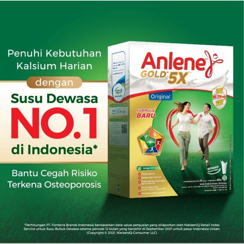 

Anlene Gold 5X Vanilla Original coklat susu dewasa 850gr 850 g gr gram