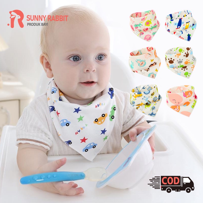 Celemek bayi/Celemek makan bayi /Bib bayi/Slabber Segitiga Bayi/Celemek Makan Bayi (B5)