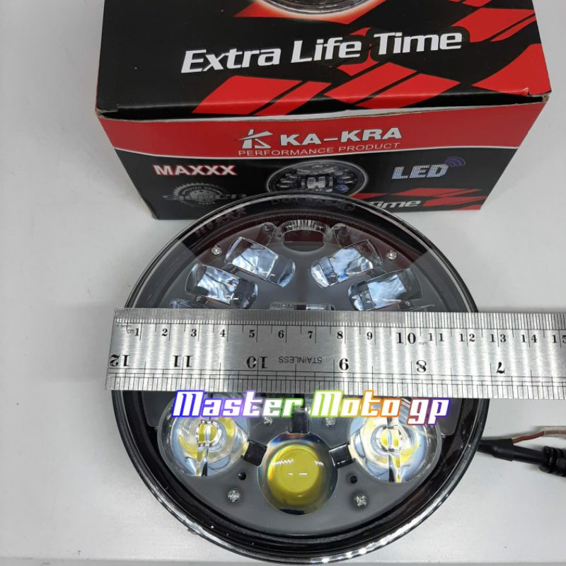 Lampu daymaker 5'75 inch refector daymaker 5'75 inch kakra daymaker predator cobra lampu led daymaker modifikasi cb tiger GL Vixion megapro usa vx