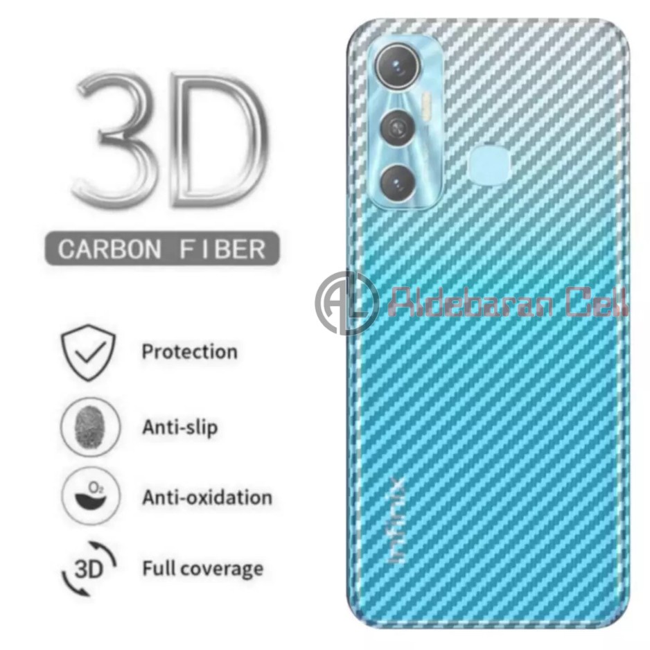 Anti Gores Belakang INFINIX Hot 11 / 11S / 11 Play Back Skin Protector Garskin Carbon Pelindung Infi