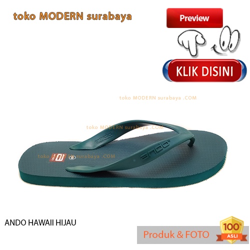 ANDO HAWAII HIJAU sandal jepit flat casual