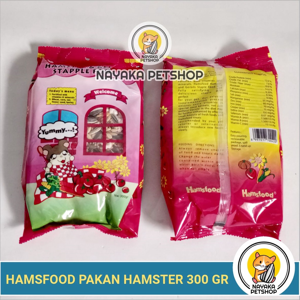 Hamsfood 300 gr Makanan Hamster Pakan Hamster Racikan